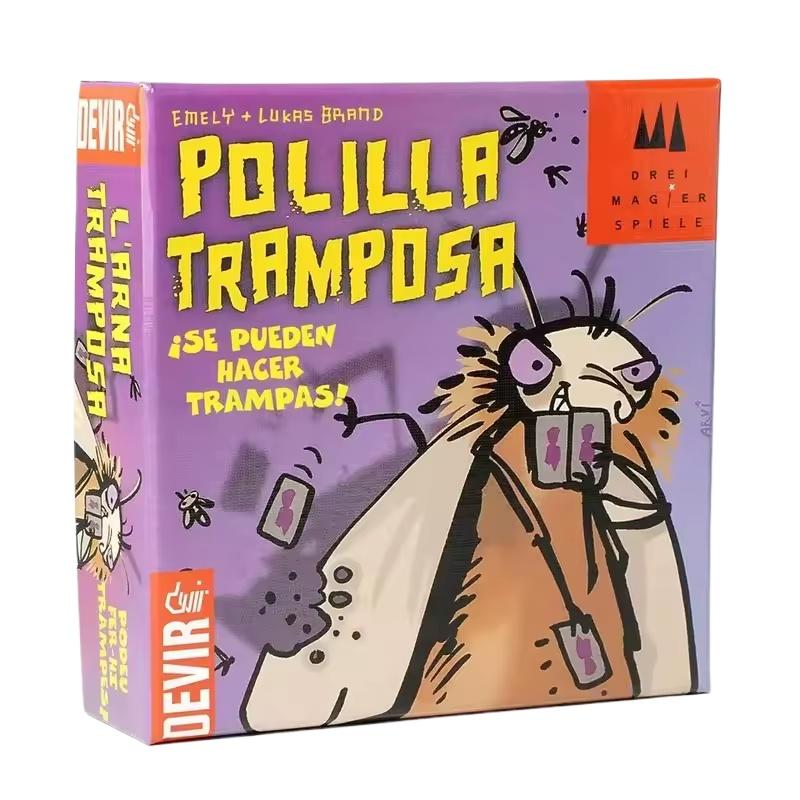 Non-Toxic Spanish Mogel Motte Polilla Tramposa Card Game Devir-Game Moth Cheate For Family Party Interactive Toys