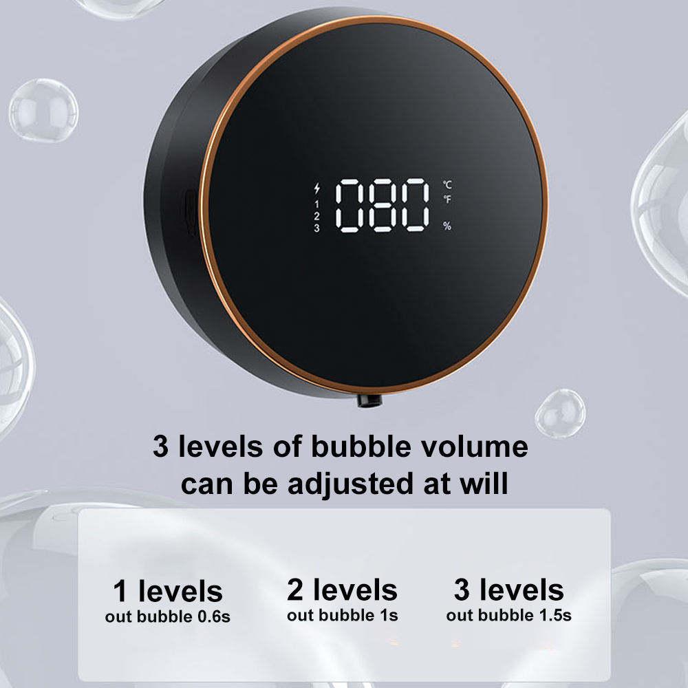 Smart Automatic Plastic Liquid Foam Hand Touchless Electric Modern Wall-Mounted Soap Dispenser for Bathroom Kitchen Shower