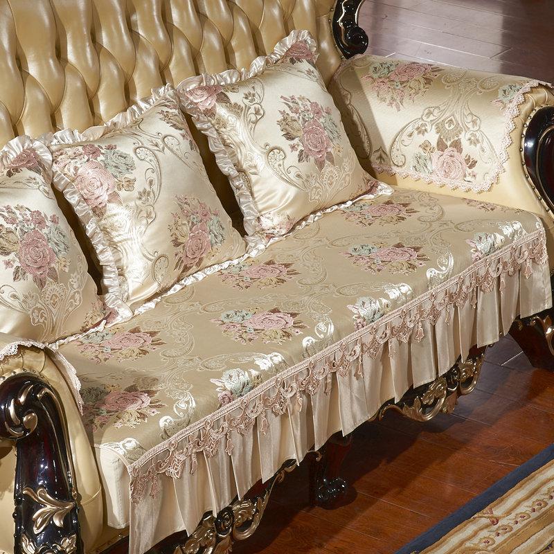 European Pastoral Sofa Cushion Cover Fabric Four Seasons Princess