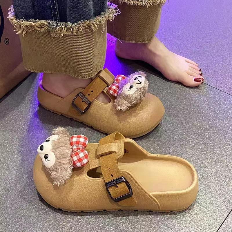 Yugui Dog Wears Bag Head Slippers In Early Autumn, Versatile, Soft, Trimmed Hook, Comfortable, Flat Bottom and Half Drag