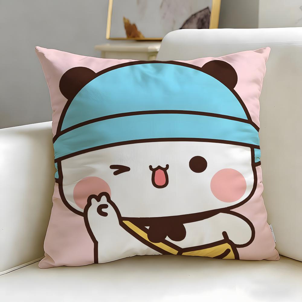 popular cartoon yier bubu Cushion Cover Soft  EasyWash Pillow Case  Versatile for Couch Bed Travel and Office