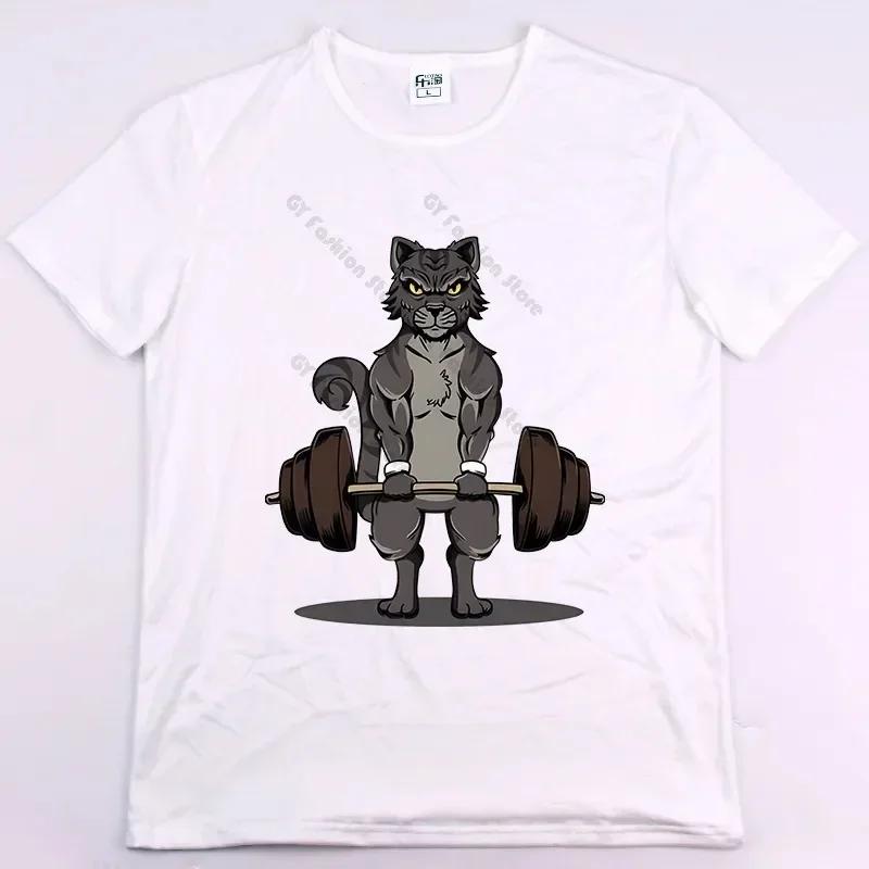 BUNS OF STEEL Rabbit Fitness Funny Gym Rat Bodybuilding Crewneck T Shirt Unisex Casual Short Sleeve Oversized TShirt Unisex