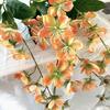 Artificial Jasmine Flowers Realistic Faux Silk Flower Bouquet with Long Stem for Shop Garden Office Home Wedding Party