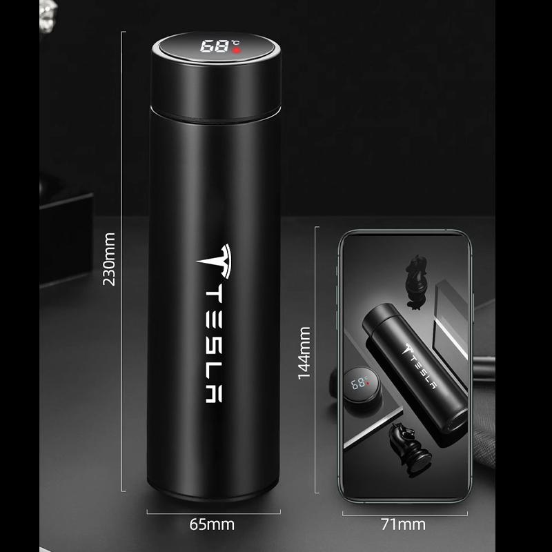 Izolowany kubek samochodowy 500 ml Kubek na wodę Kawa Herbata Termos Do Tesla Model 3 Highland 2023 Model S Model X Model Y Model Y-Eur Roadste