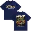 Vintage Washed Gorillaz The Mountain Tour 2026 Alternative Hip Hop Trip Hop Music Merch Graphic T-shirt Men Women Printed Tee Summer Casual