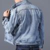 Ανδρικό ανοιξιάτικο και φθινόπωρο αντιανεμικό μπουφάν πλυμένο τζιν Τζιν μπουφάν Plus Size Τζιν μπουφάν