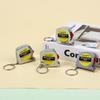 1-Meter Steel Tape Measure (Electroplated) – Mini Portable Dual-Scale Gift-Packaged Plastic Keychain