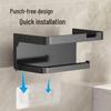 LIEI Wall-Mounted Tissue Box Holder with Shelf