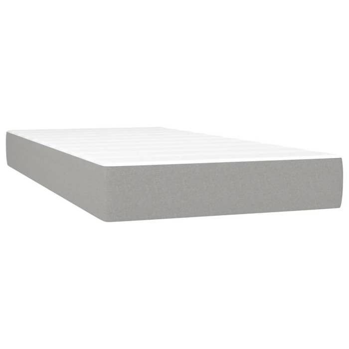 VidaXL Pocket Spring Bed Mattress, Memory Foam Mattress, Bedroom Bed Mattress, Light Grey 4007141