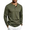 Herren S EU Größe Langarm T-Shirt Slim Fit Lässig Basisschicht
