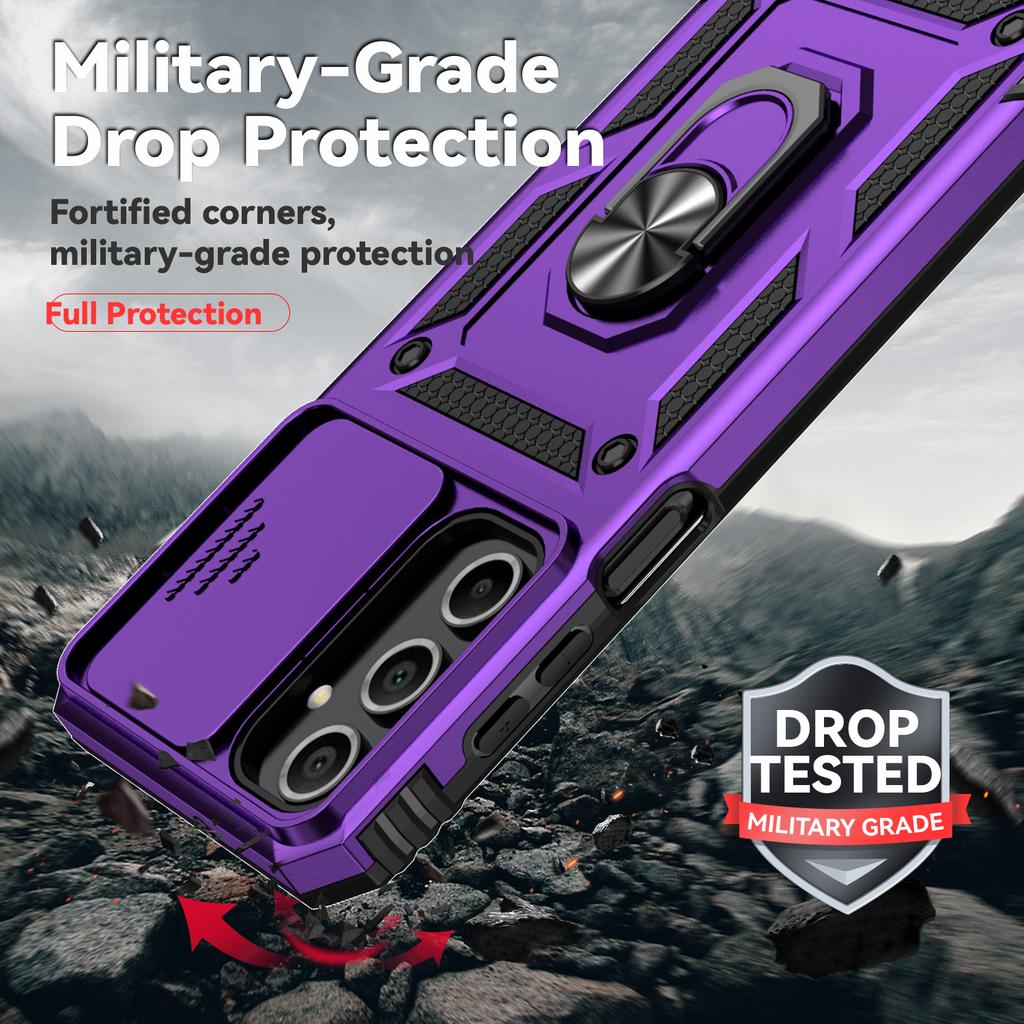 For Samsung Galaxy A16 A06 M53 M33 Case Ring Holder Armor Shockproof Coque For Galaxy A73 A13 A53 A04 A33 A72 Lens Protect Cover