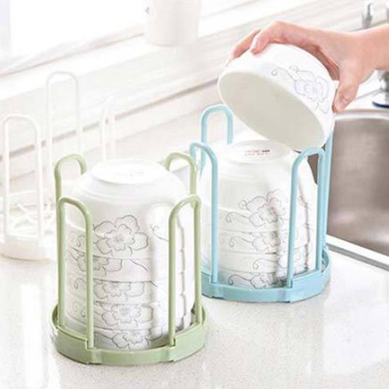 1Pc Storage Rack Bowls Organizer Drain Water House Dish Kitchen Storage Holders