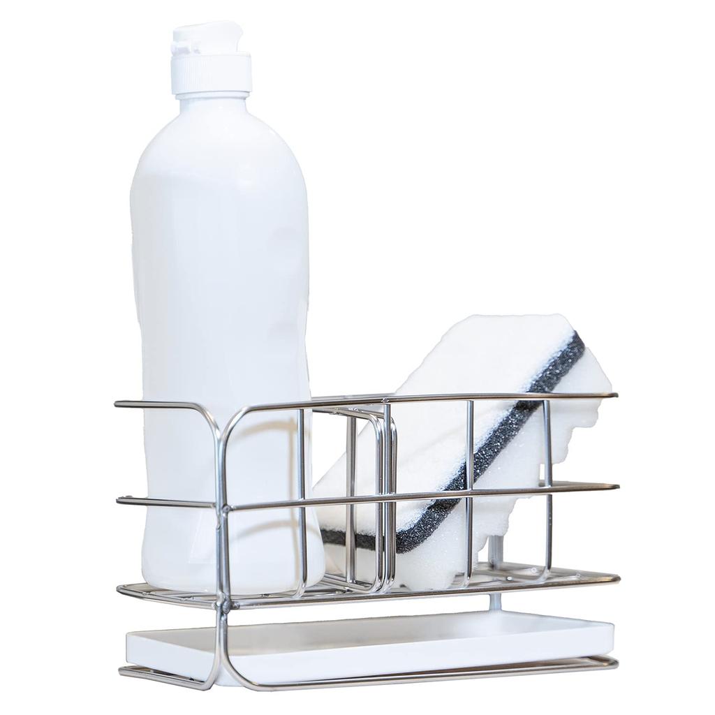 Astro Sponge Rack X X with Dividers Sponge Holder Detergent Rack Silver Approx. W17.5 D8.5 H9.5cm 711-50
