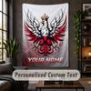 Wandteppich Polen Druck Benutzerdefinierter Name Text Wandbehang Heimdekoration