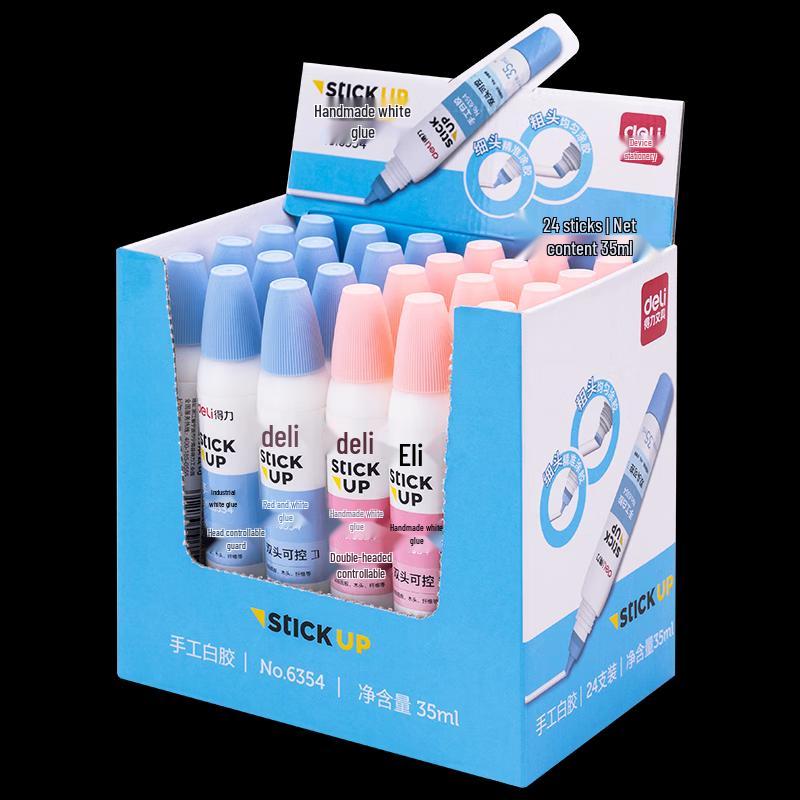 Deli 35ml Pen-Style Double-Head White Glue