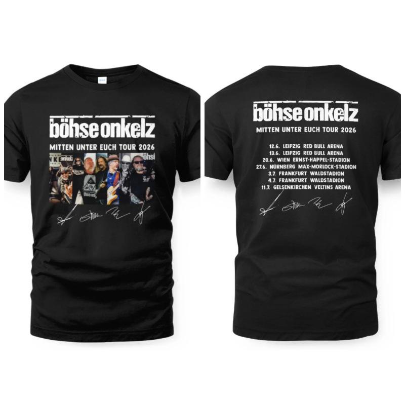 Men's Letter Print Round Neck Tee Black Father