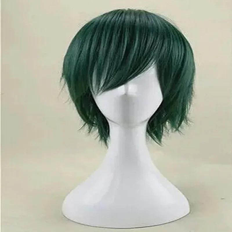 Synthetische Perücken Schichtweise Kurz Gerade Minzgrün Cosplay-Perücke