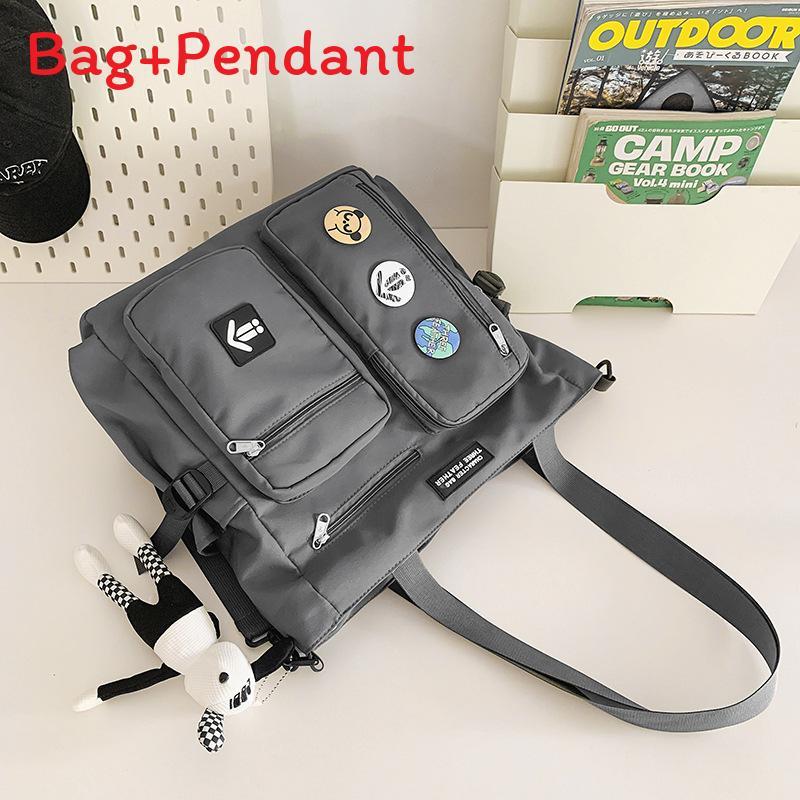 Nylon Casual Crossbody Bag For Men Large Capacity School Commuting Travel