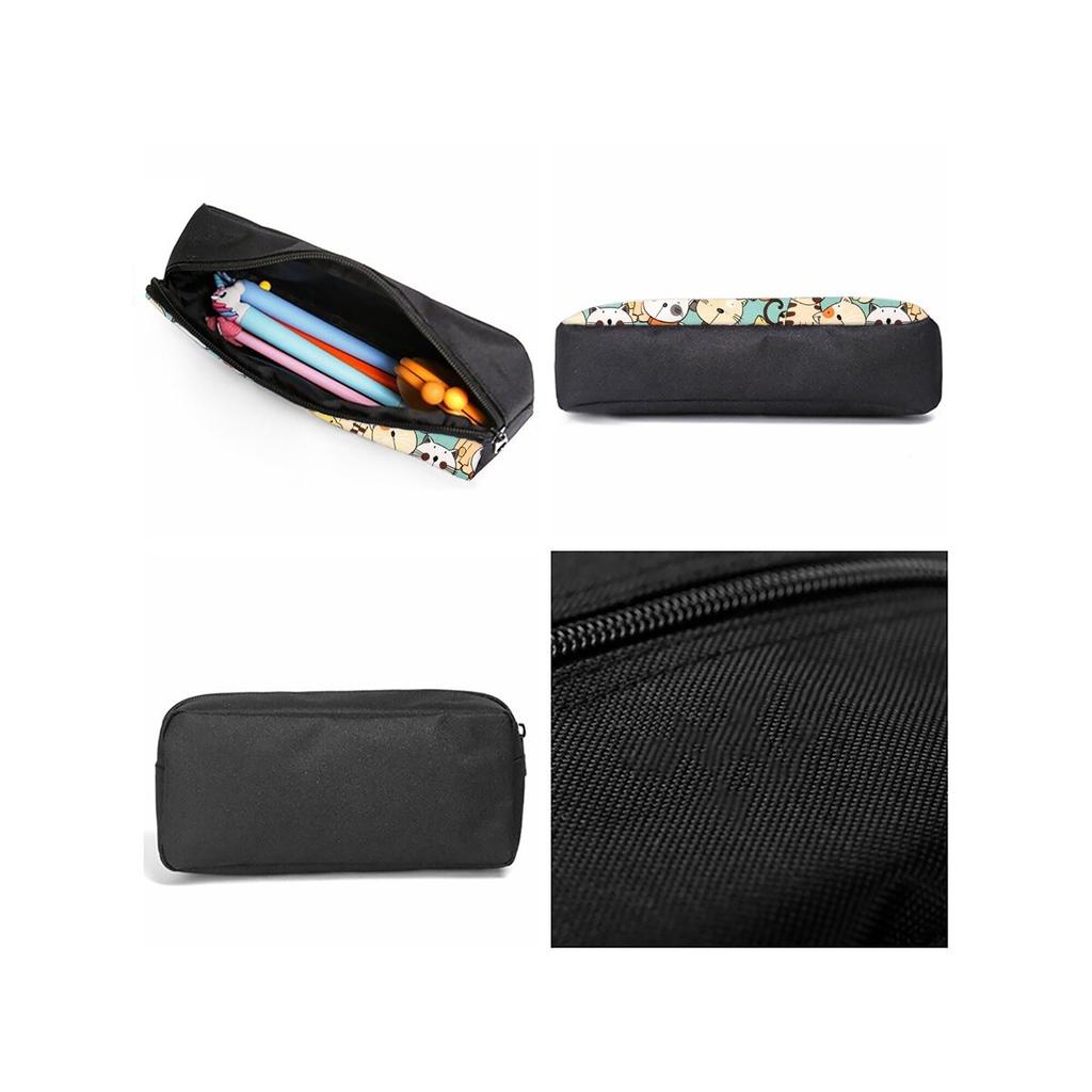 Astuccio a Scomparto Singolo con Stampa di Teste di Gatto Colorate per Ragazzo/Ragazze Migliori Regali Astuccio Cartone Animato per Materiale Scolastico per Bambini