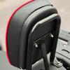 Rear Backrest Cushion with Bracket Black Red for Car Accessories Travel Auto Back Comfort Support