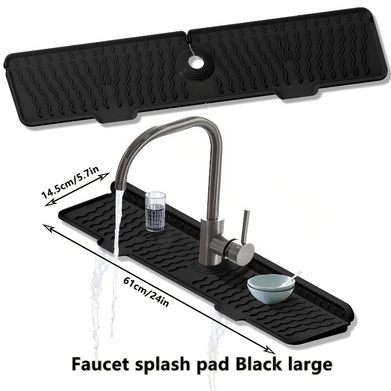 Kitchen Faucet Silicone Splash Mat Sink Drainage Mat Sink Collection Mat Drainage Drying Mat Bathroom Countertop Protector Home