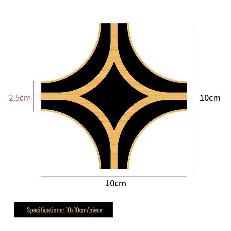 Tile Grout Self-Adhesive Diagonal Floor Stickers for Living Room and Kitchen Decoration