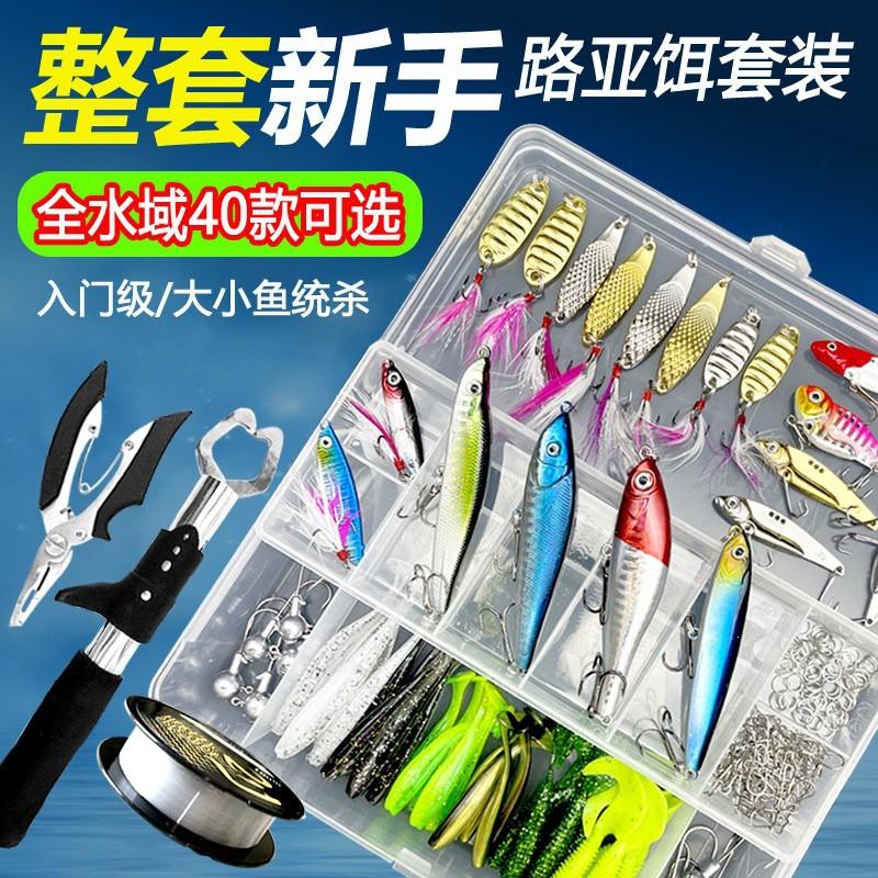Fishing Lure Set Freshwater Saltwater Bait Minnow Spoon Soft Hard Frog Bass Trout Pike
