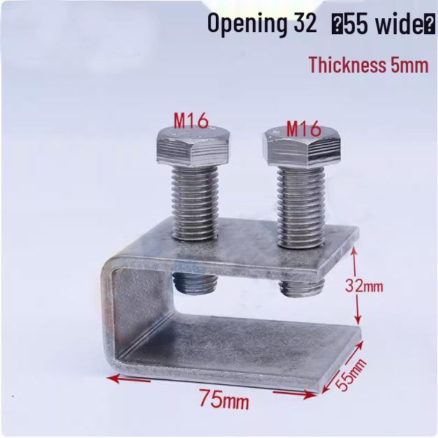 C304 Tiger Claw U-Shaped Stainless Steel Pipe Clamp