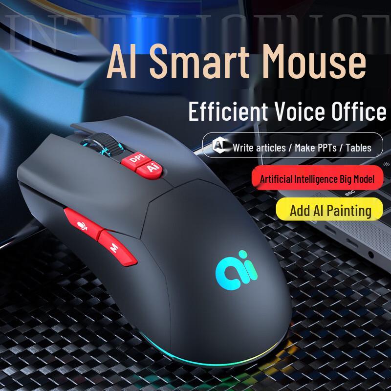 OLOEY AI Smart Voice 3-Mode Bluetooth Mouse