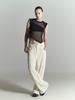 HALF DEVIL US Lace Wide Pants_Ivory