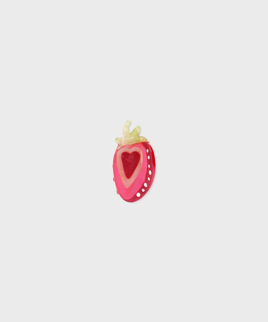 Socks Appeal Nat Hair Clip Strawberry Heart