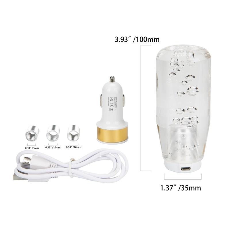 ABS Car Manual Trans Gear Shift Shifter Knob Universal RGB Shift Knob Stick with Light