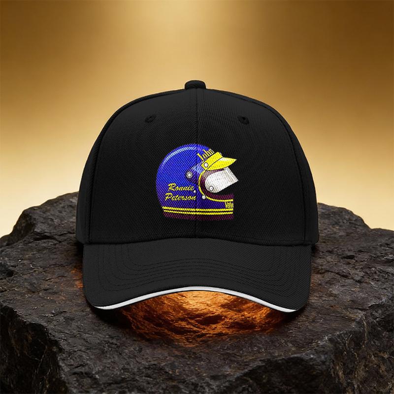 Blue And Yellow Racing Hat, Unisex Printed Baseball Cap, Sandwich Brim, Sports Cap, Suitable for Daily Work And Travel - an Exce