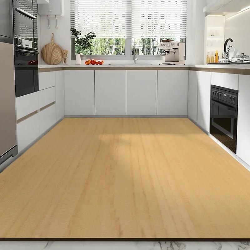 Carpet for Kitchen Waterproof Leather Floor Mat Non-slip Area Large Rug Oil-proof Home Decoration Foot Mats Big Size 