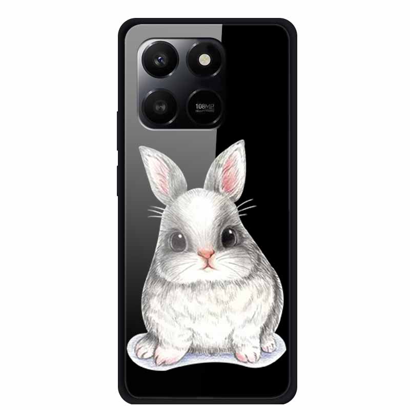 Phone Case For Honor 400 Smart Play 10T Case Luxury Cartoon Tempered Glass Hard Back Cover For Honor X7d Case Coque Funda Shell