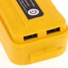 1 Piece Portable Usb+Type-C Output Battery Adapter With Led Light Power Bank Phone Charger For Dewalt 20V Li-Ion Battery