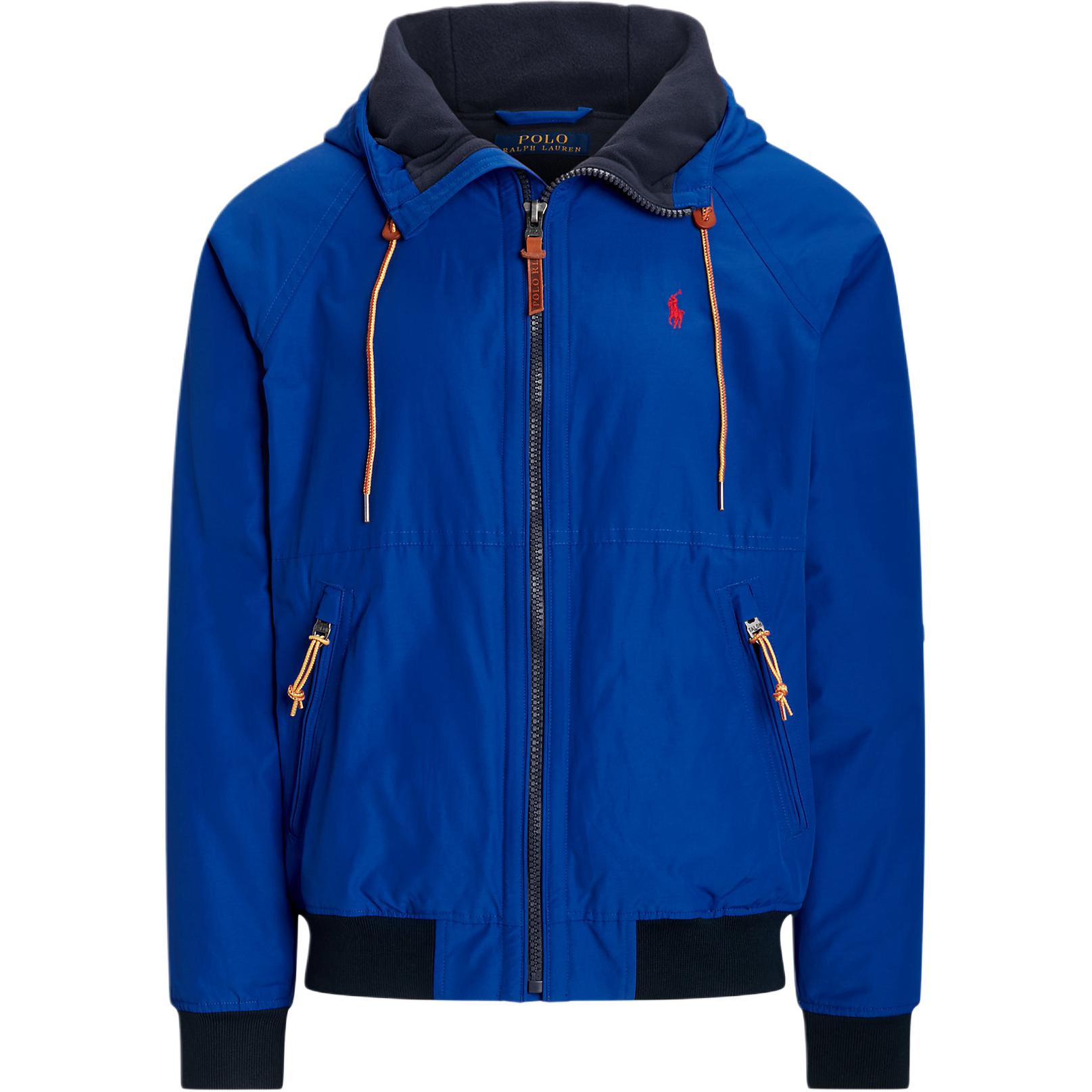 

Polo Ralph Lauren FW23 Куртка с капюшоном на молнии, с вышивкой логотипа и принтом, с длинным рукавом, мужская, куртки, синяя, 710923262-001 XXL