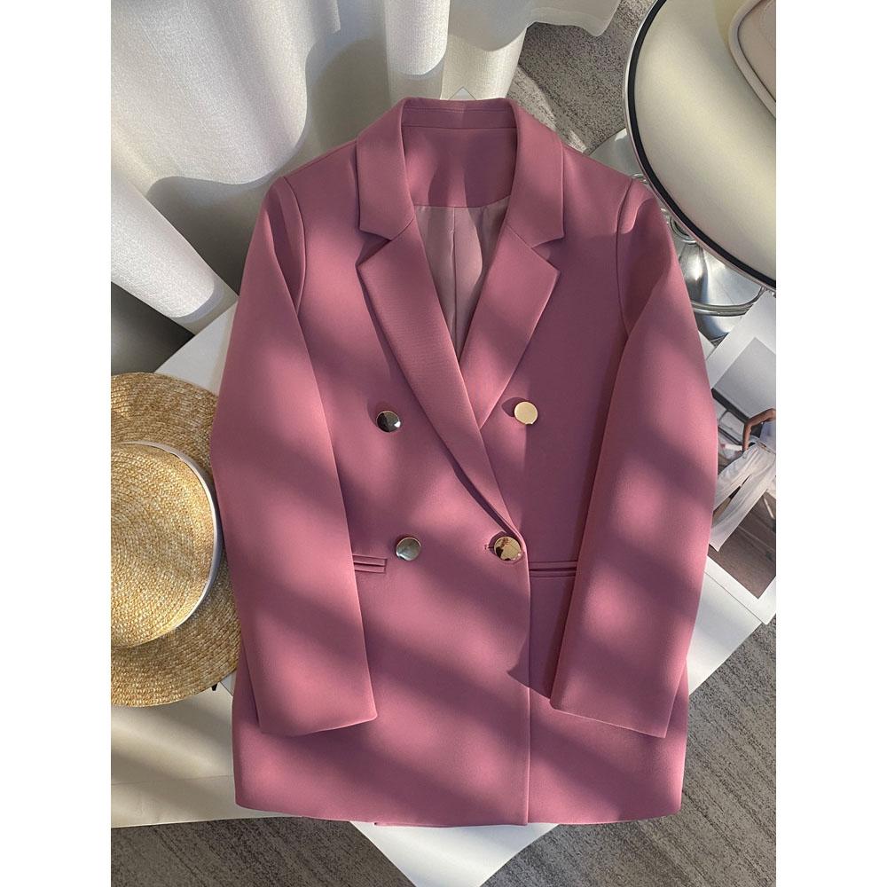 Women's Suit Coat Elegant Sports Casual Blazer Korean Fashion Luxury Jacket Spring Autumn Solid Color Ladies Clothing Plus Size