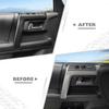 JeCar 4pcs for 4Runner Interior Door Handle Cover Trim Carbon Fiber Interior Accessories for Toyota 4Runner 2010-2023