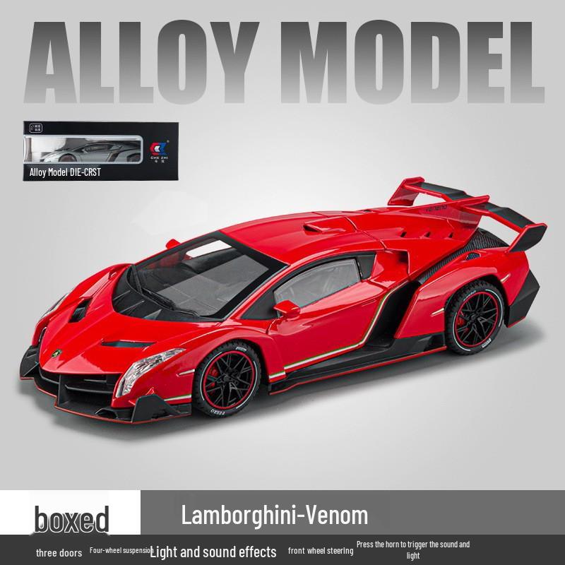 1:24 G63 Alloy Off-Road Toy Car, Six-Doors Open, Light & Sound, Pull-Back Action for Kids