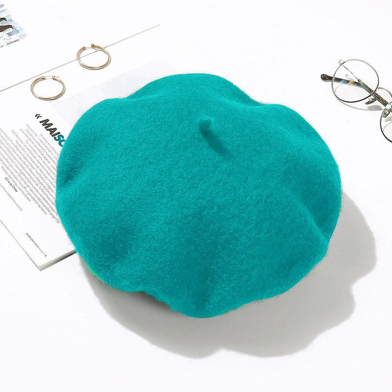Women's Retro Wool Beret - Autumn/Winter Korean Style Pumpkin Painter Hat
