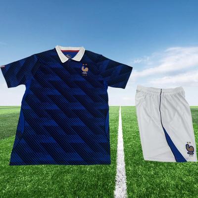 Tricou Acasă Franța Cupa Mondială 2026 SUA Canada Mexic: Echipament de fotbal cu mânecă scurtă pentru adulți și copii