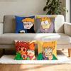 Anime Eddsworld Matt Pillowcase Casual Style Decoration, Suitable for Home Decoration (excluding Pillow Core)
