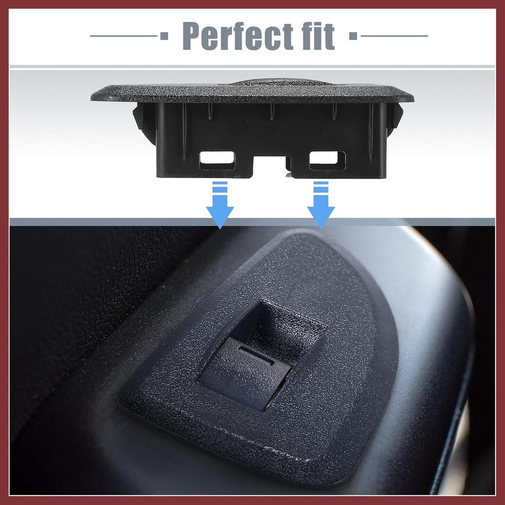 Pair Rear Window Switch Bezels Driver and Passenger Side for Chevrolet Silverado for GMC Sierra 1500 2500HD 3500HD 2009-2013 Black Window Control