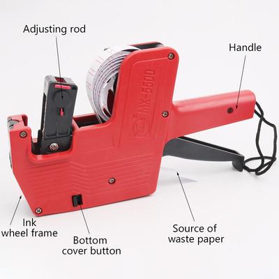 Digital Tag Gun Handheld Price Label Gun Marker Machine Labeler Labeller Sticker