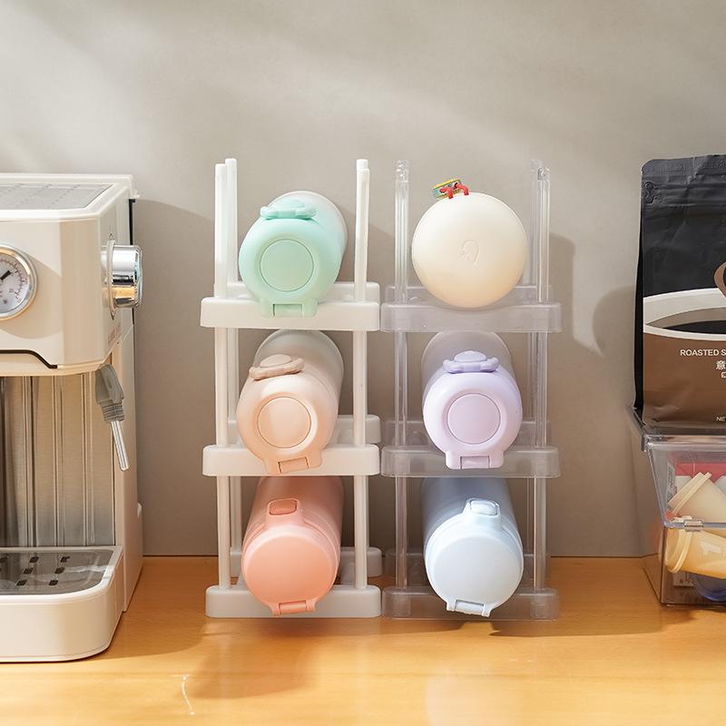 Thermosbecher-Aufbewahrungsregal, mehrschichtiges Schlafsaal-Aufbewahrungsregal, kann übereinandergelegt werden, Wasserbecher-Aufbewahrungsregal, Haushaltsschrank, Rotweinregal-Aufbewahrungsregal