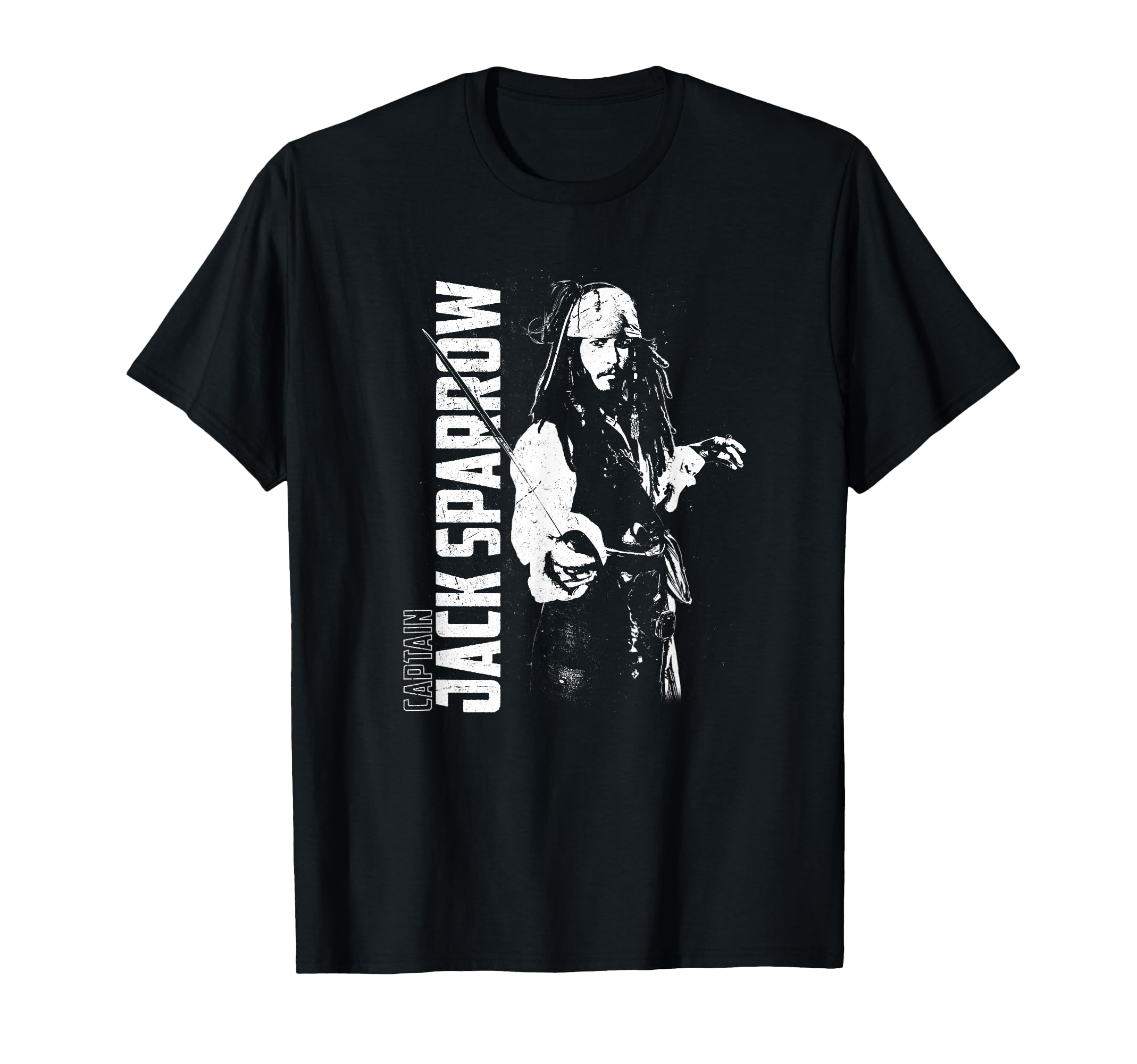 Disney Pirates of the Caribbean Captain Jack Sparrow Poster T-Shirt