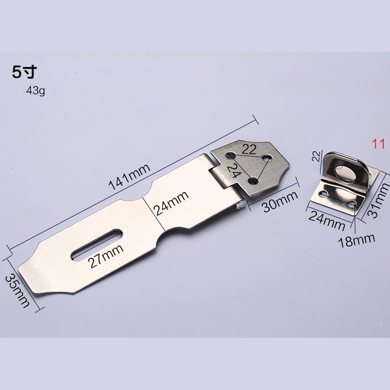4Pcs Home Drawer Door Safety Padlock Latch Hasp Staple Stainless Steel 2inch Used with 30mm Padlock for Wood Door Cabinet Drawer