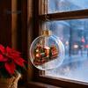 Winter Holiday Decorations Christmas Story Ornament, Acrylic Hanging Angel Santa Claus Keepsake Gifts Candy House Designs, Ball Shape Festive