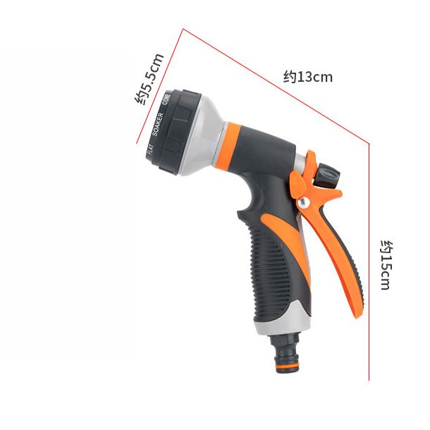 Hochdruck-Gartenspritzpistole für die Bewässerung im Freien - Verstellbare Düse, Leichtes Kunststoffdesign, Standardgewinde